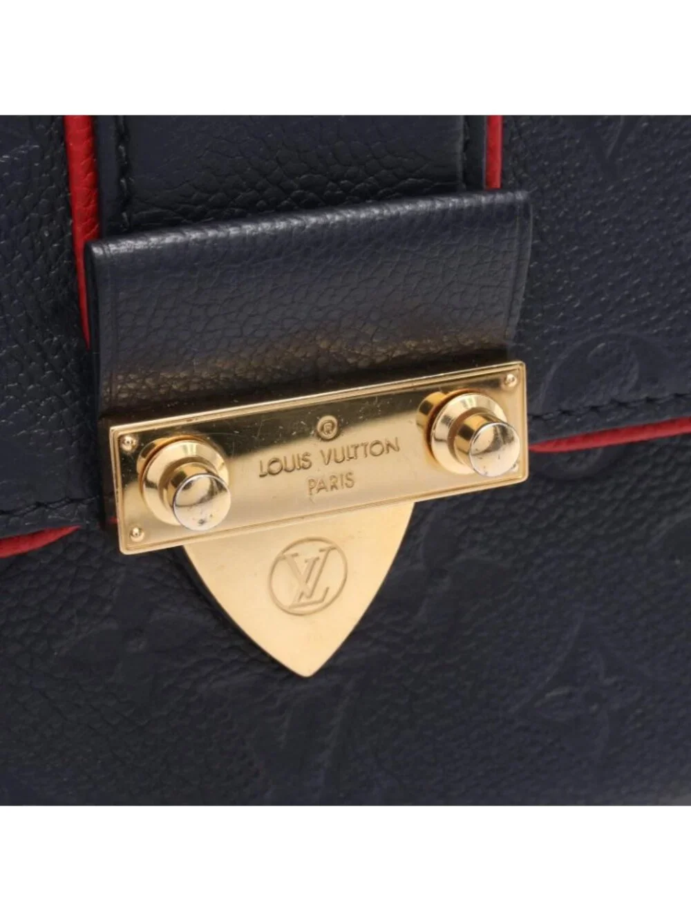 Louis Vuitton Shoulder Bag Saint Sulpice PM Marine Rouge Leather
